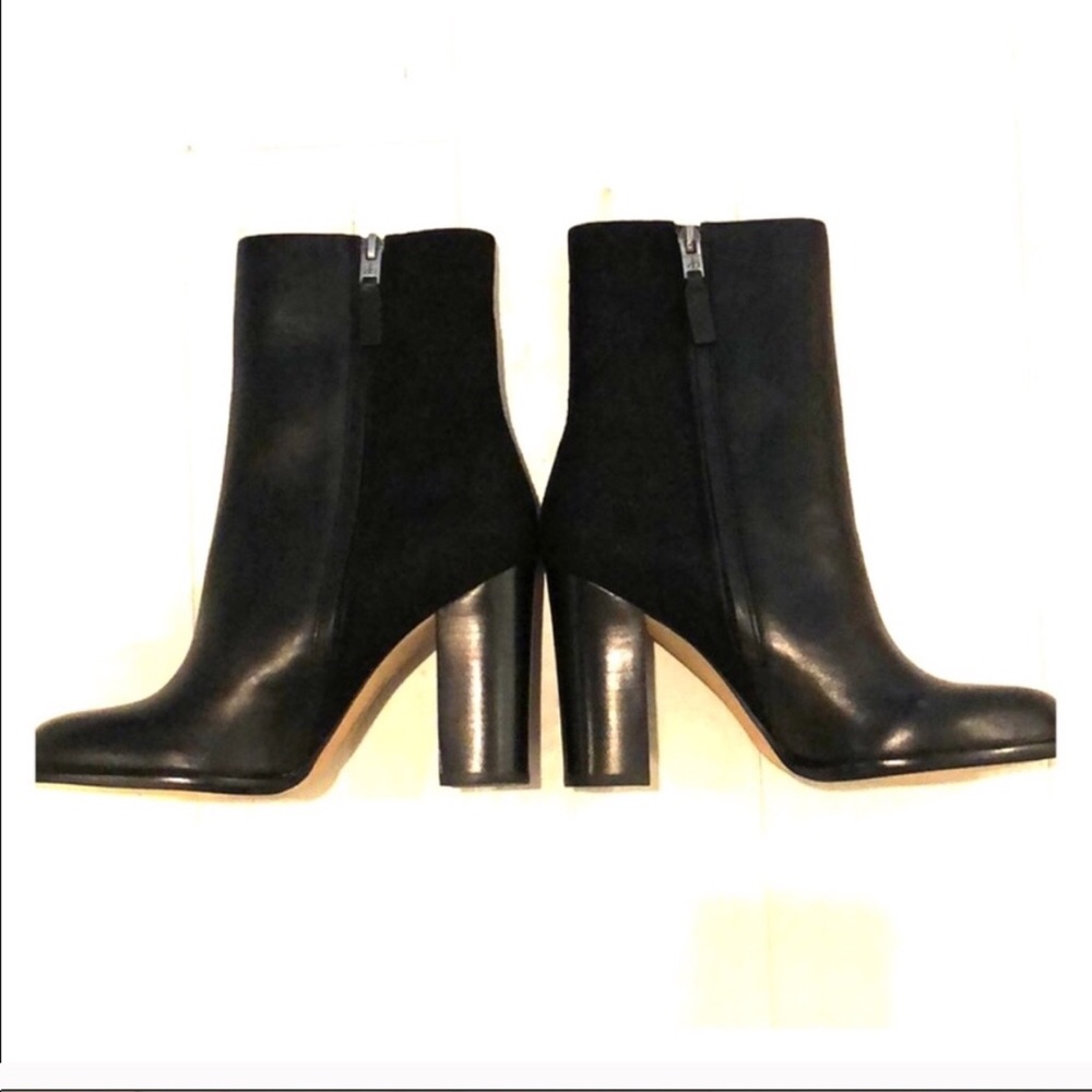 Leather and suede black boots!